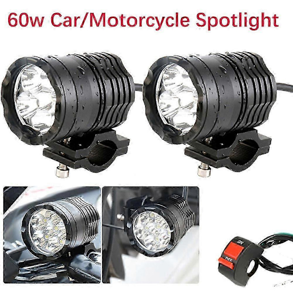 Extra LED-strålkastare för motorcykel Suzuki Dl 650 V Strom Gsxr 1000 K8 Burgman 650 Gsxr 10