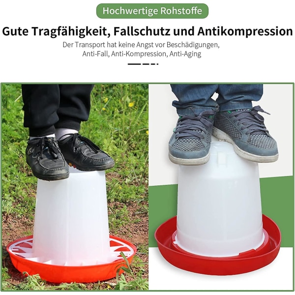 Set med 2,5 L dricksbehållare och 3 kg matare, matare för C
