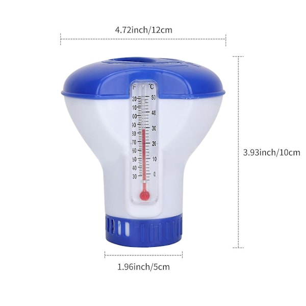 Klordispenser för Pool med Termometer