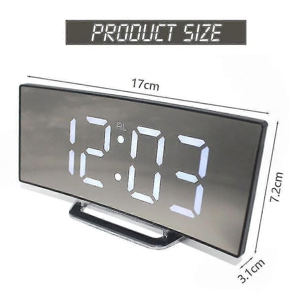 LED Väckarklocka Digital Alarm Digital Klocka Stor Display Multifunktionell Väckarklocka