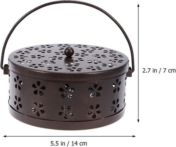Spolhållare Retro Portabel Rökelsebrännare (brons)