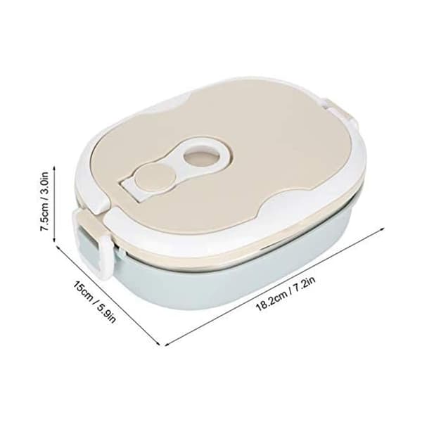 Thermo Bento Lunchbox med värmeisolering i rostfritt stål, enkellager 800ml