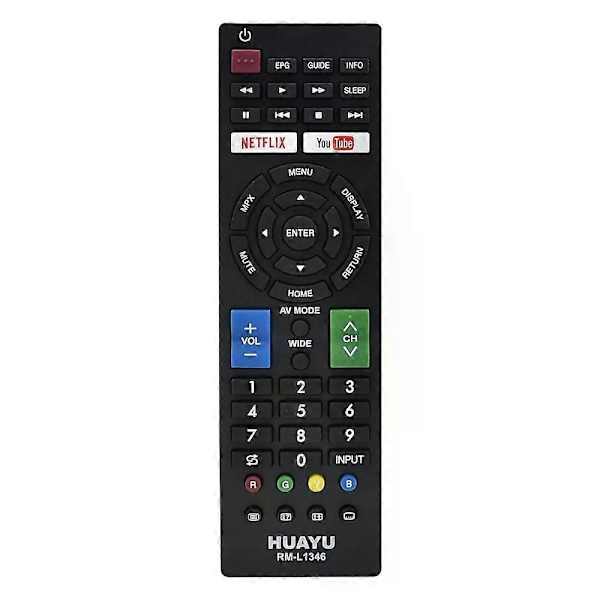 Ny HUAYU RM-L1346 Universell Fjärrkontroll För Sharp TV RC4847 GA956 GA531WJSA