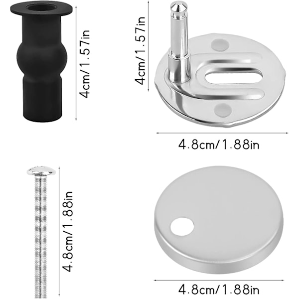 2-pack Universal Toalettsits Fästgångjärn Toalettsitslock Toalettlock Fästen Toalettsits Ersättningsfäste
