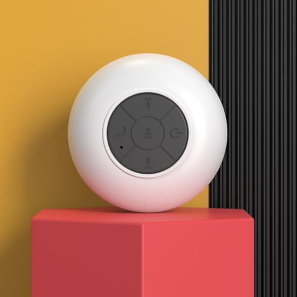 Vattentät Bluetooth-högtalare för Badrum (Vit)