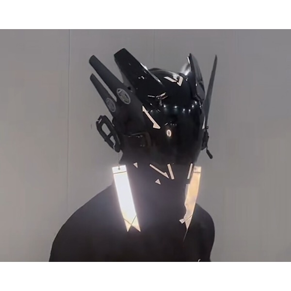 DIY cosplay Cyberpunk mask - Cybermask - Samuraihjälm - Taktisk hjälm