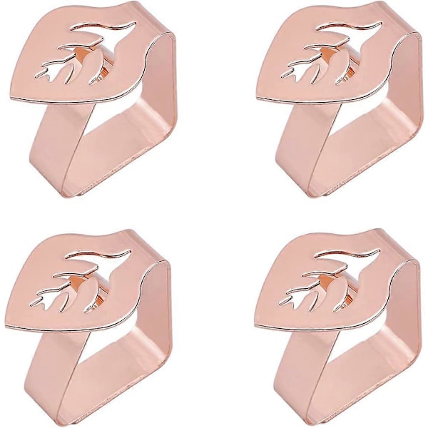 4 Bordsduksklämmor, Bordsdukshållare, Bordsduksklämmor, Bordsduksklämmor i rostfritt stål, Lämpliga för bordsduksfixering med klämmor 4,6 cm