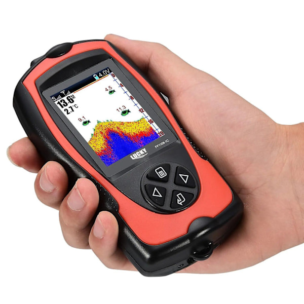 Lucky Ff1108-1cwla Uppladdningsbar Trådlös Ekolod För 45m Vattendjup Ekolod Fiske Portabel Fish Finder
