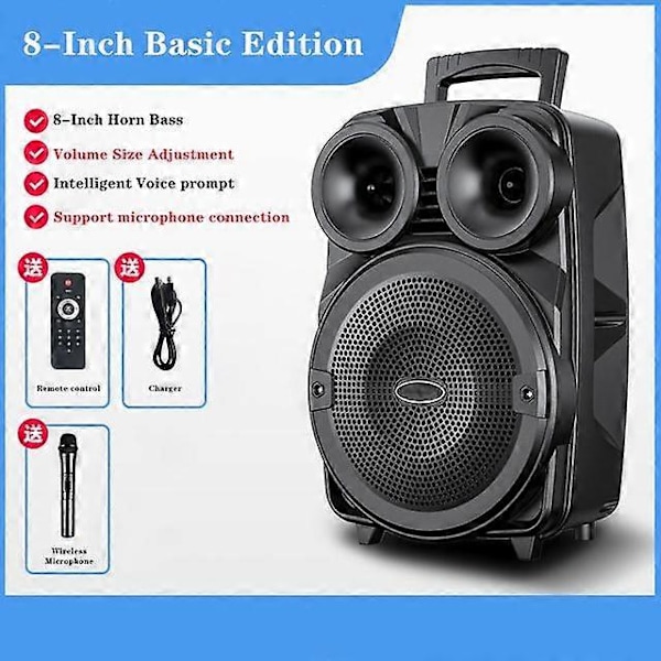 12 tums utomhus bluetooth-högtalare ljudkolumn 80W hög effekt plug-in kort U-disk trådlös subwoofer