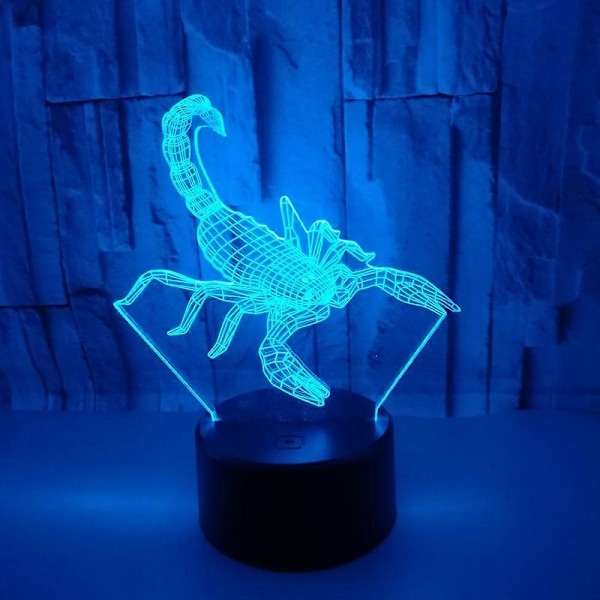3D-mönsterlampa med Cyberpunk-konst och Futuristisk Design, Visuellt Slående, Justerbart Ljus Idealisk för Heminredning och Present (Svart Sits)