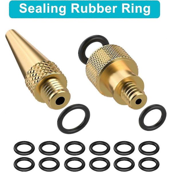 26 st Cykelpumpadapter - Schrader Presta Ventil Cykeldäckpump Adapter AV DV SV med Inflator Munstycke Kompressor Adapter för Mountainbike Ballo