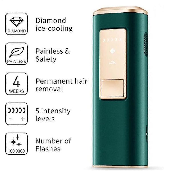 Smärtfri IPL-epilator, Safir Diamant permanent epilator