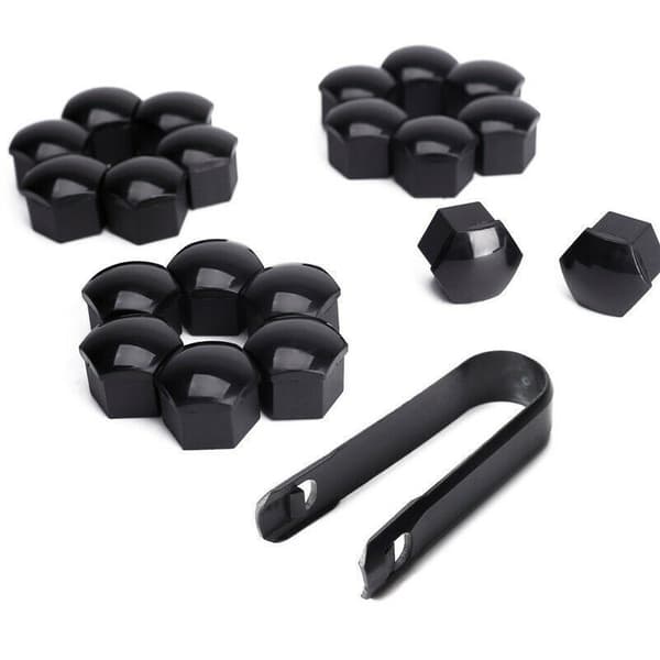Hjulmutterkapsel med demonteringsverktyg, 20-pack 21 mm na