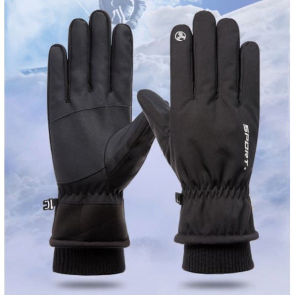 Touchscreen Gloves for Touchscreen Waterproof Black (M),SE