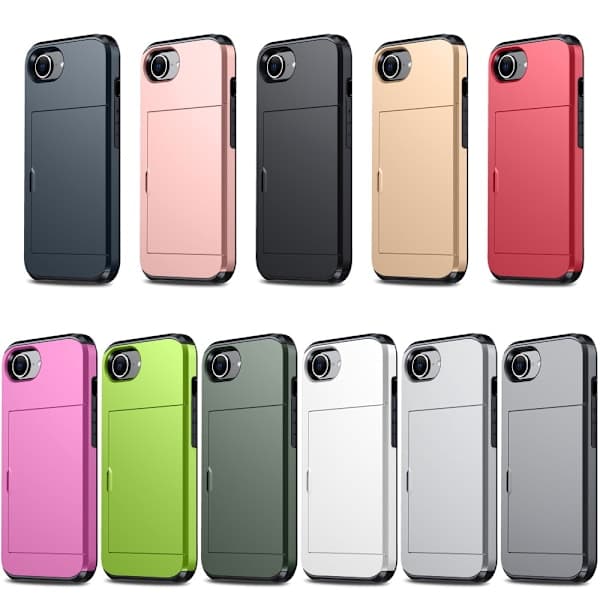 Sopii Armor-korttipidikekuoreen iPhone 17e:lle - Musta Musta,AB
