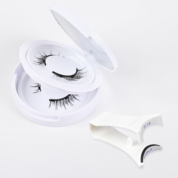Reusable Magnetic Eyelashes - Natural Look Short Eyelash Kit, Thin False Eyelashes, No Glue e,AB