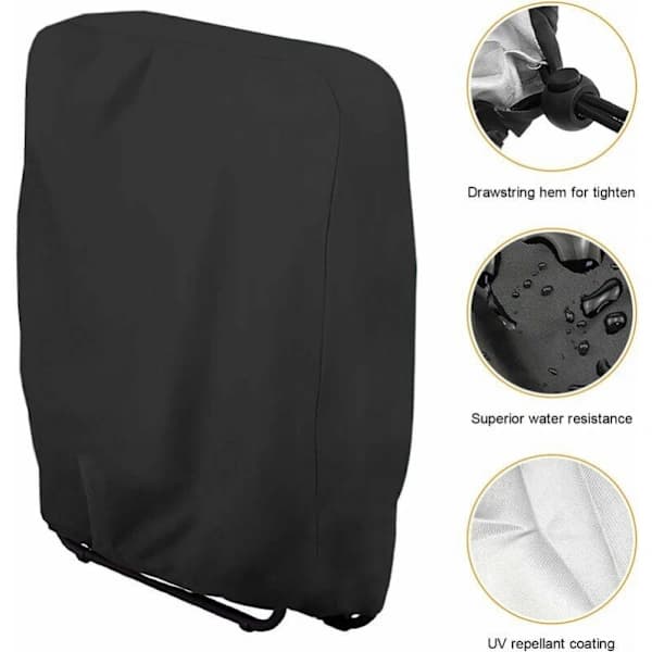 Fällbart Solstolsöverdrag, 2-pack Skyddande Överdrag för Fällbara Solstolar, A