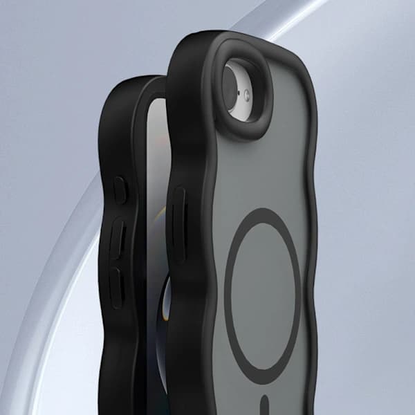iPhone 16e Kuori MagSafe Wavy Matt Harmaa,SE