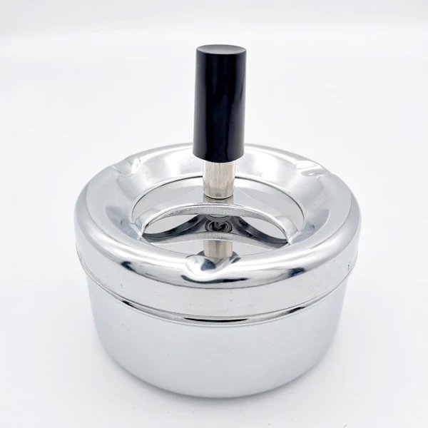 Askkopp Liten Silver Utomhus Askkopp Krom Utomhus Askkopp Med,A