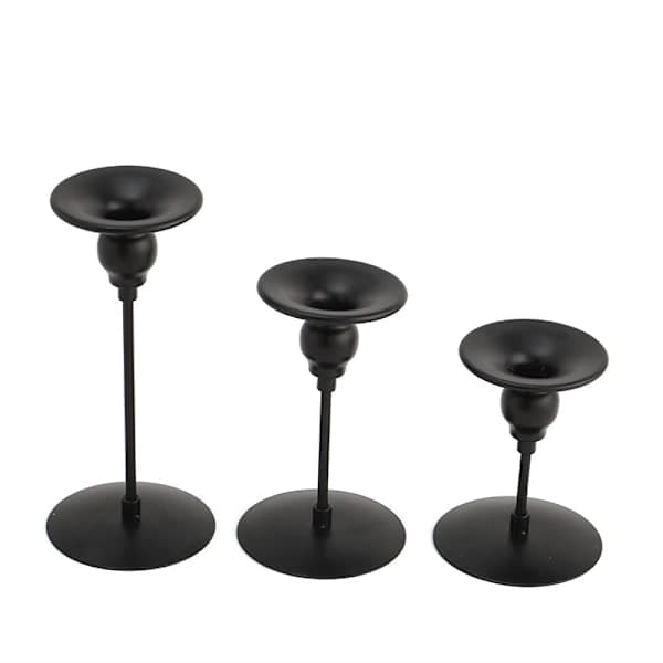 Ljusstake för bordsdekoration, 3-pack, metallljusstake, A