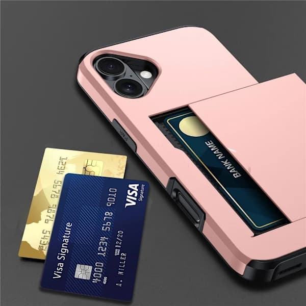 iPhone 17 Case Hybrid With Card Slot Grey,SE