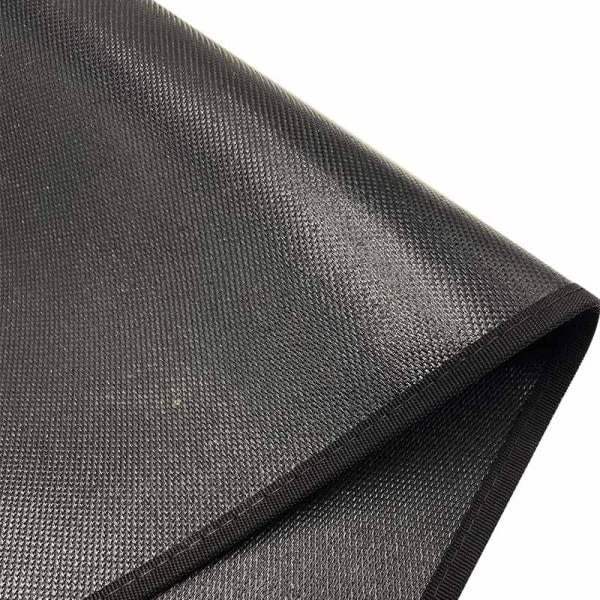 Svart rund grillmatte for dekk, uteplass, plen, AB