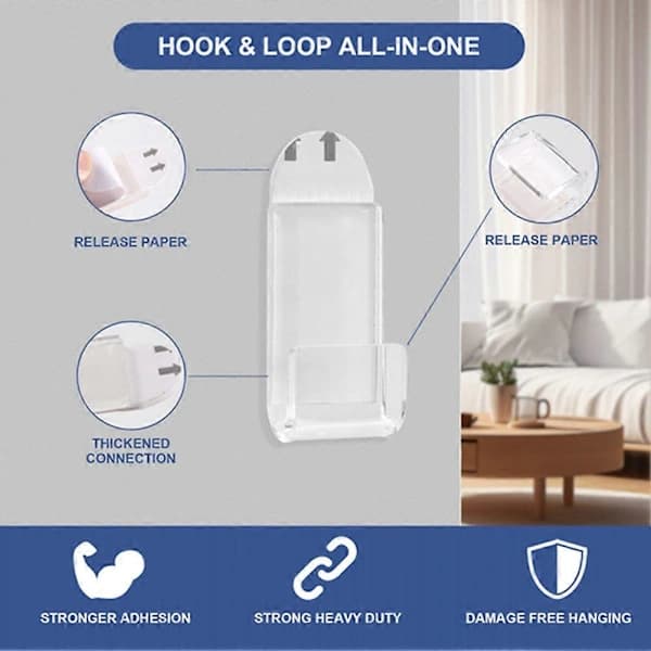 Self-adhesive Clear Acrylic Vinyl Record Holders 18-pack No Drilling Required, AB