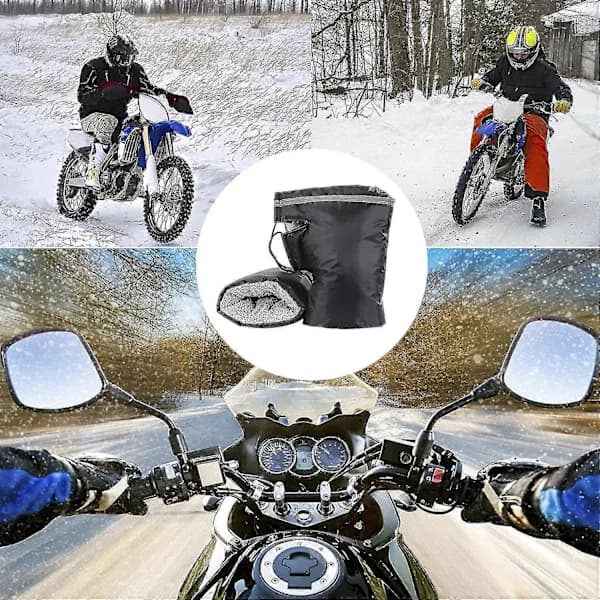 Motorcycle Handlebar Muffs Windproof Waterproof Warm Gloves, SE