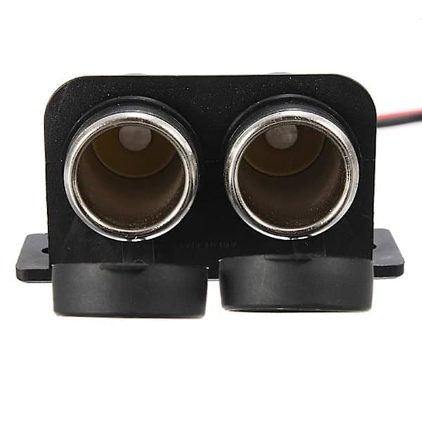Car Cigarette Lighter Socket Dual Hole, 12V Power, Cigarette Lighter Socket Waterproof Car Cigarette,AB