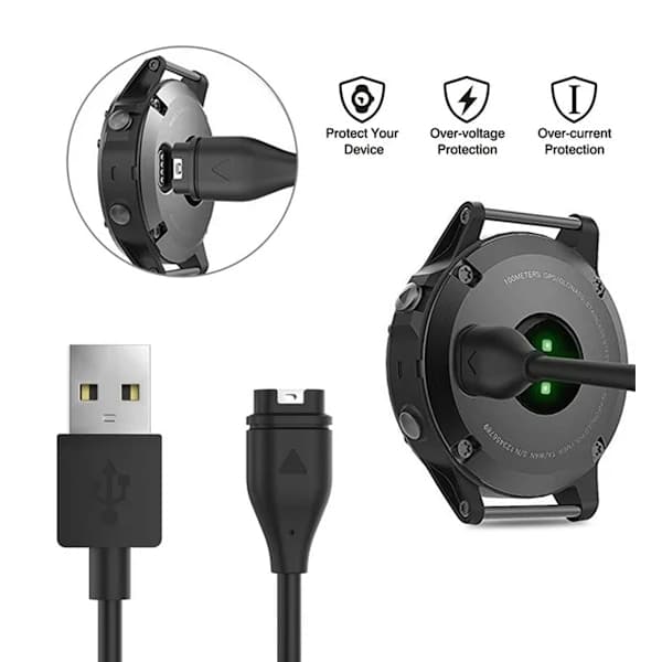 Charging Cable for Garmin Devices, Durable and Premium USB C Charger Compatible with Fenix 5X Vivoactive 3 Forerunner, AB