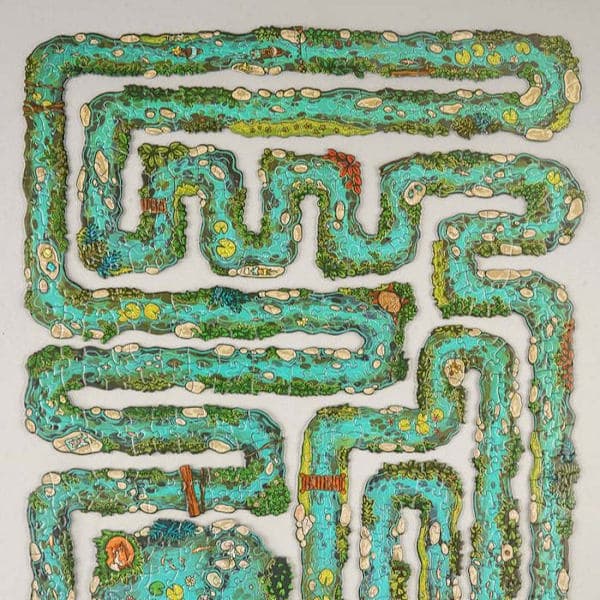 KANTBITSPUSSEL Full Edge Puzzle Challenge: Apparently Easy, But Actually Difficult; Relaxing and Entertaining Edge Pieces,AB