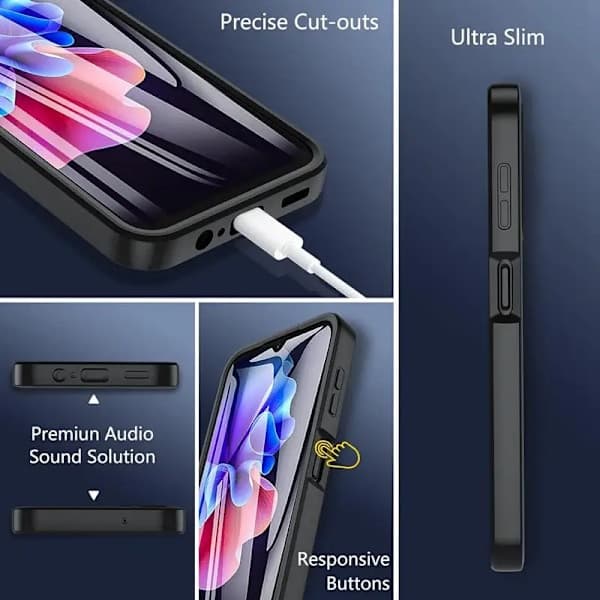 360 Full Body Screen Protector Transparent Case For Samsung Galaxy A05S Shockproof Phone Case, AB