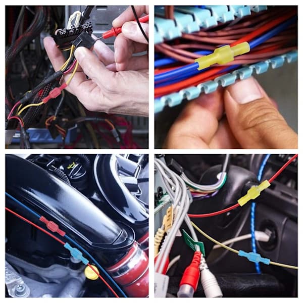 200 Nylon Snabbkopplingskontakt Kit, Isolerad Elektrisk Kabelsko, A