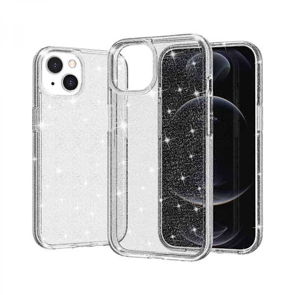 Sopii iPhone 13 -kuoreen, kimalteleva läpinäkyvä, AB