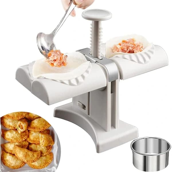 Double Ravioli Maker, Automatic Ravioli Mold, Ravioli Mold Kit Dough Press and Dumpling Mold, Automatic Ravioli Mold,,AB