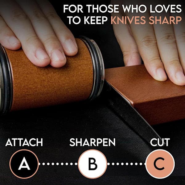 Roller Knife Sharpener, With Industrial Diamond At 15 And 20 Degrees For Knife Sharpening, Roller Knife Sharpening System, AB