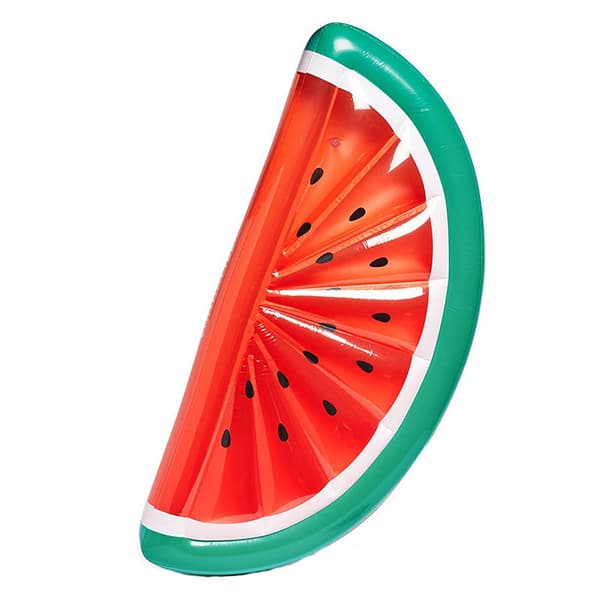 Uppblåsbar vattenmelon solstol för poolparty, gratis pump ingår