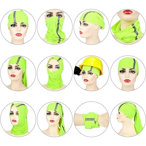 4-pack synliga reflekterande säkerhetsbandanas för vindskydd, A