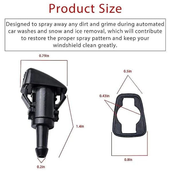 Windshield Washer Nozzle for Chrysler Dodge Jeep 4805742ab, 5116079aa, SE