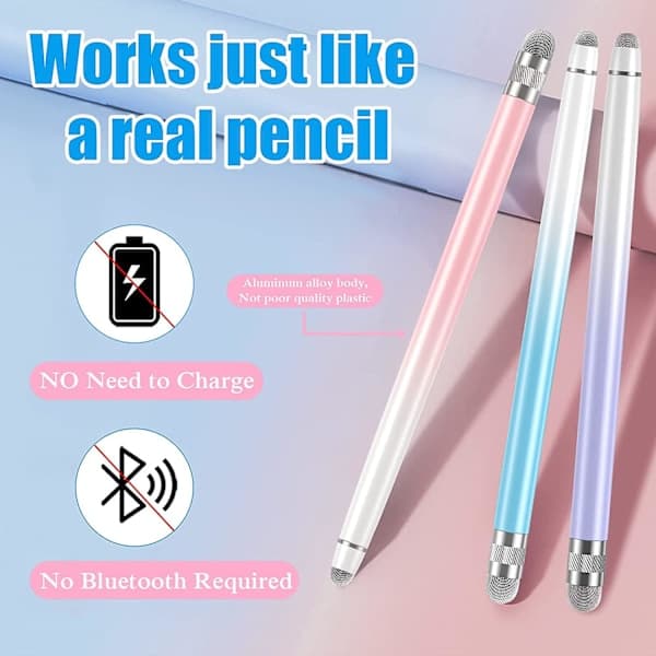 3 stk Stylus Penne til touchskærme, Stylus Pen til iPhone/iPad/Tablet Android/Microsoft/Surface kompatibel med a,SE