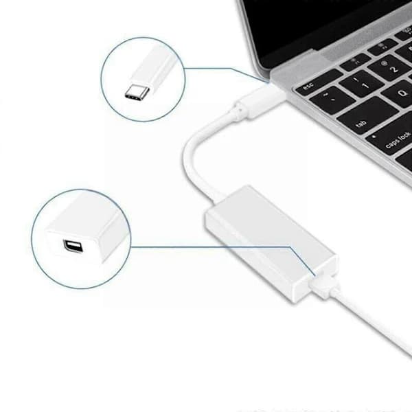 MacBook Air Pro Thunderbolt 3 USB-C til Mini DisplayPort-omformeradapter 4K PLAY,SE