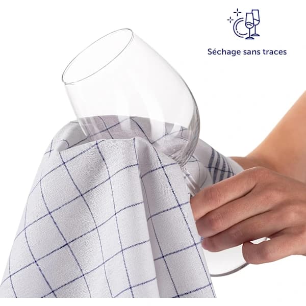 Kökshanddukar (5-pack) - 50 x 70 cm - Diskhandduk med krok - Bomull -,A