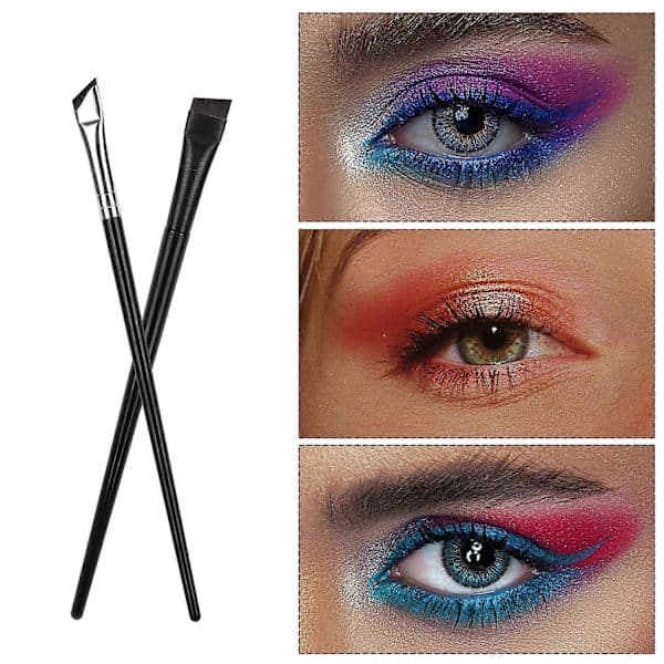 5 Pcs Eyeliner Brushes, Multifunctional Angled Flat Fine Tip Thin Eye Makeup, SE
