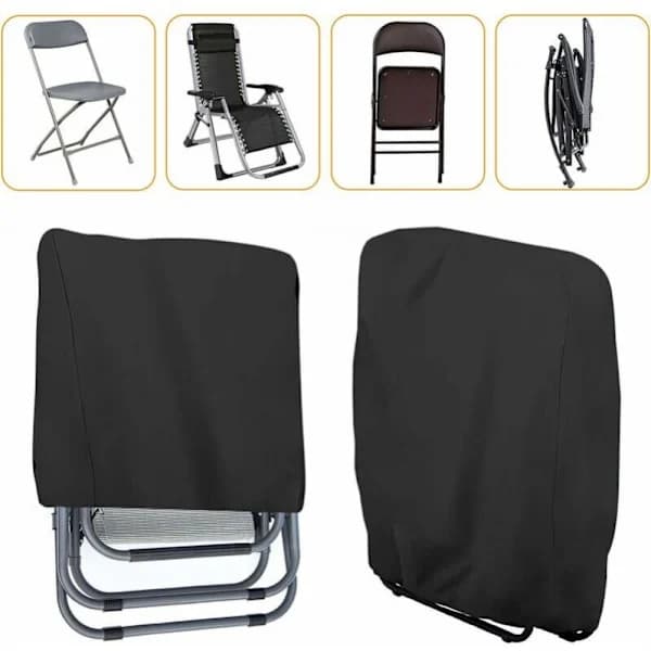 Fällbart Solstolsöverdrag, 2-pack Skyddande Överdrag för Fällbara Solstolar, A