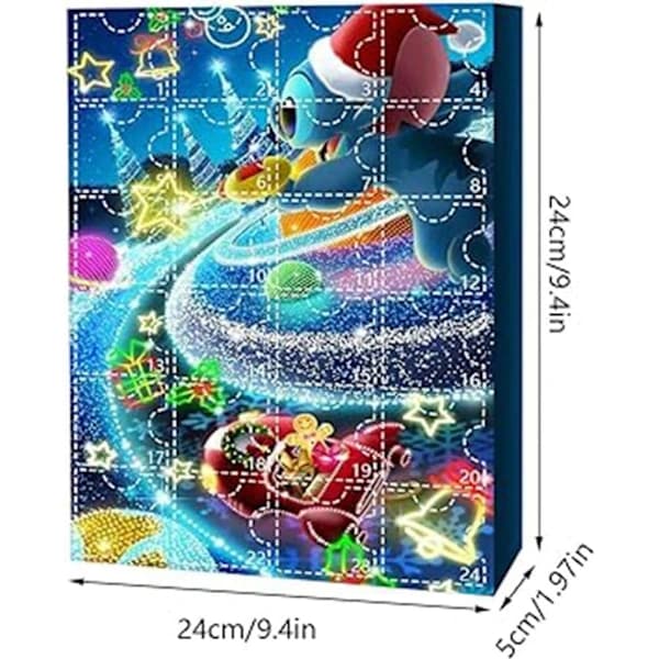 1 st (Stitch) Julkalender Olika Stilar 24 Dagar Christ,A