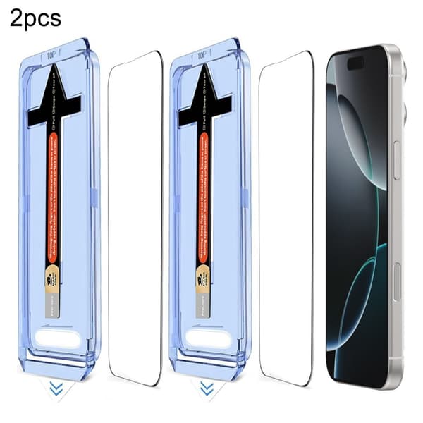 iPhone 16 Pro Max 2-PACK Skärmskydd Heltäckande Härdat Glas na