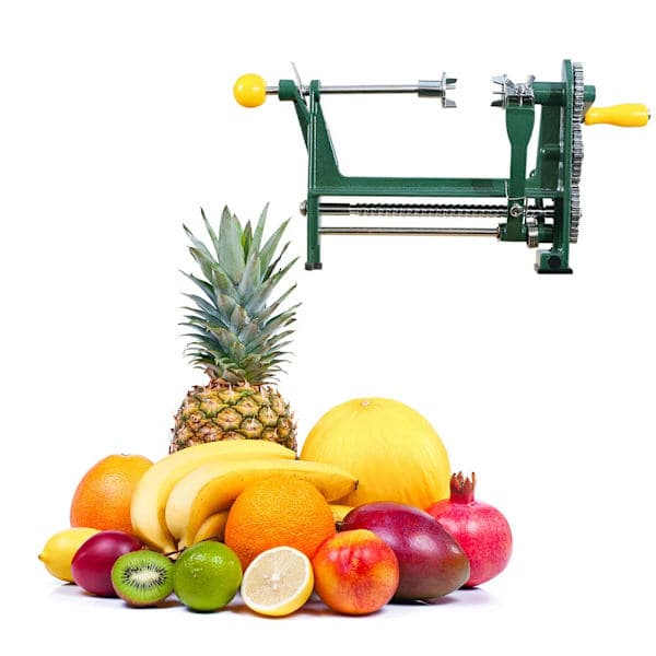 Multifunktionell roterande äppelskalare och fruktskivare, A