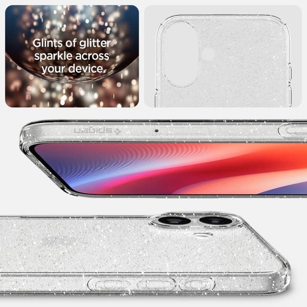 Spigen iPhone 16 Skal Liquid Crystal Glitter na