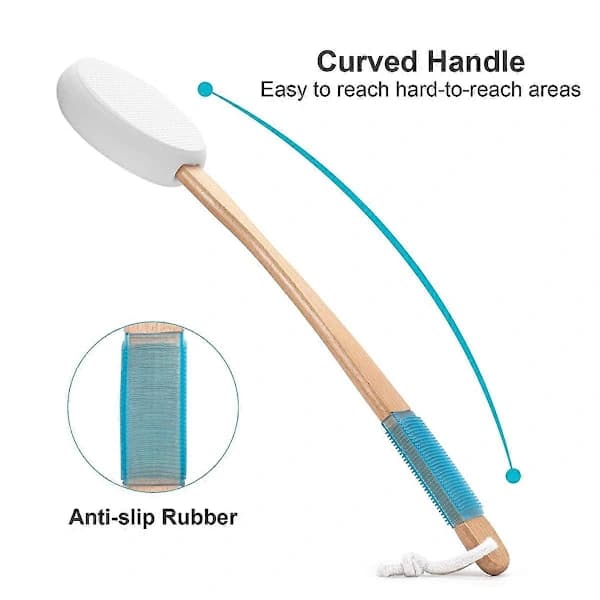 Lotion Applicator for Back, Feet, 4 Replaceable Pads, 1 Long Handle, Back Lotion Applicator for Elderly, SE