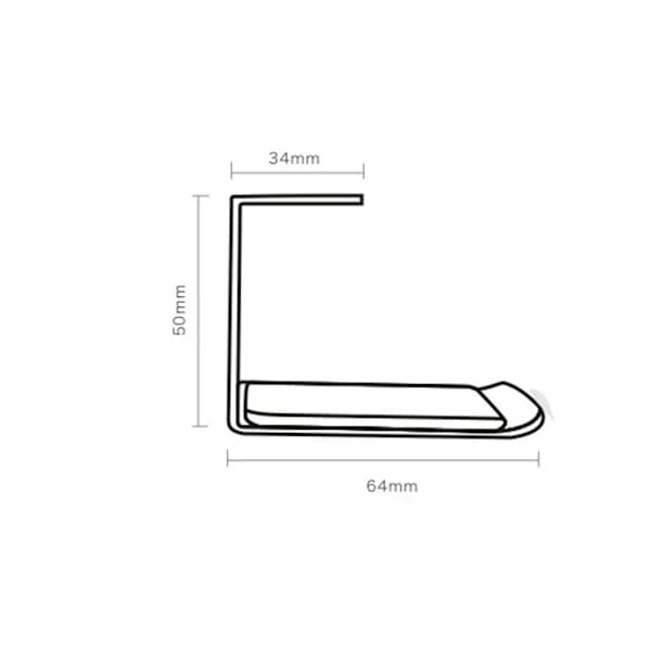 2-pack hörlursställ, svart, hörlursfäste, väggmontering, A